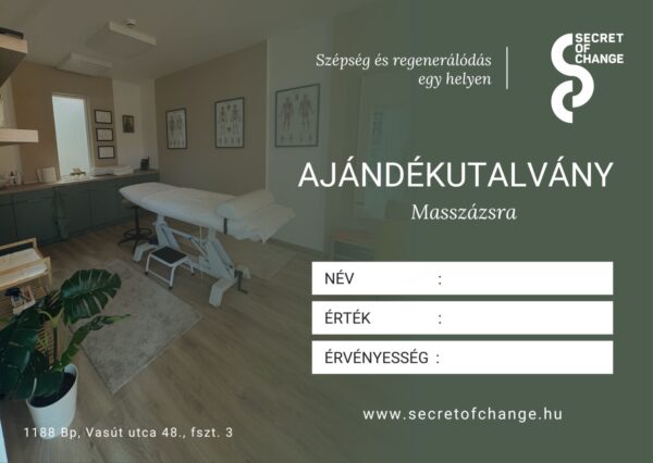 Masszázsutalvány - Sportmasszázs 20'